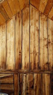 Holz Wand im inneren der Hütte